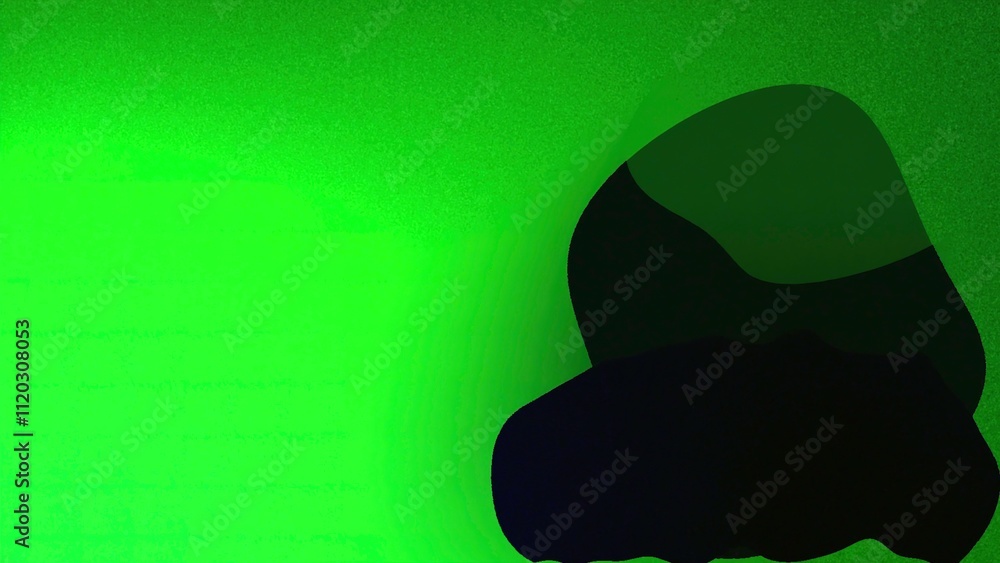 Canvas Prints a vibrant green abstract background is enhanced with dark shapes for a striking contrast. motion
