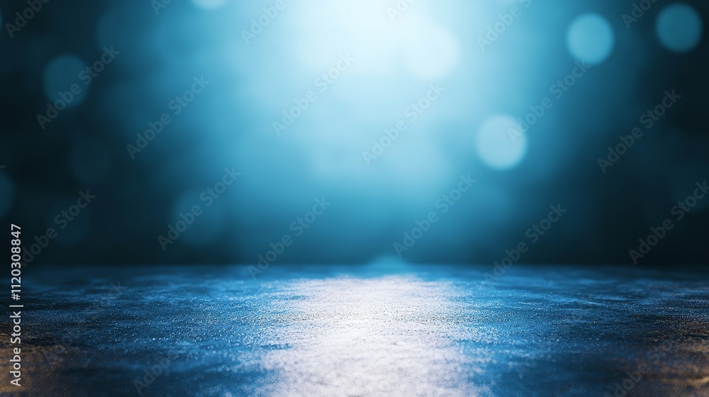 Aufkleber ethereal blue background with soft bokeh effects for elegant photography and graphic design projects