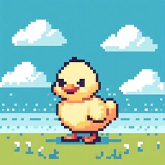 little chicks,pixel art