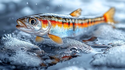 A fish that is swimming in the water