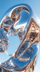 abstract chrome, Generative AI