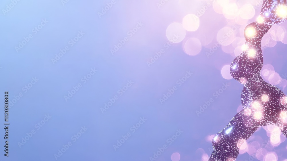 Poster abstract illuminated background with sparkling bokeh effects and shimmering patterns in soft pastel 