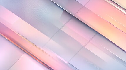Fototapeta premium Abstract pastel diagonal lines and shapes background.