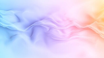 Fototapeta premium Soft Colorful Abstract Background with Flowing Waves in Blue, Pink and Orange Hues for Modern Design and Art Projects