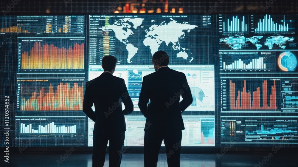 Poster strategic data analysis session leveraging digital dashboards for business insights in a high-tech c
