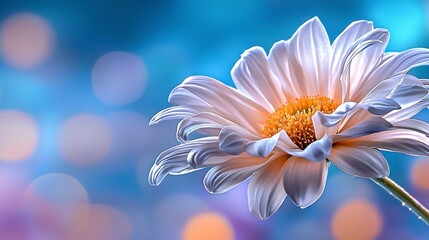 Obraz premium Delicate flower blooming nature scene close-up photography soft colors artistic perspective beauty concept