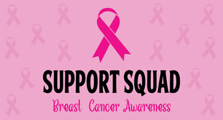  support squad sunflower breast cancer awareness pink ribbon