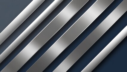 Obraz premium Abstract metal background with lines. Generative Ai