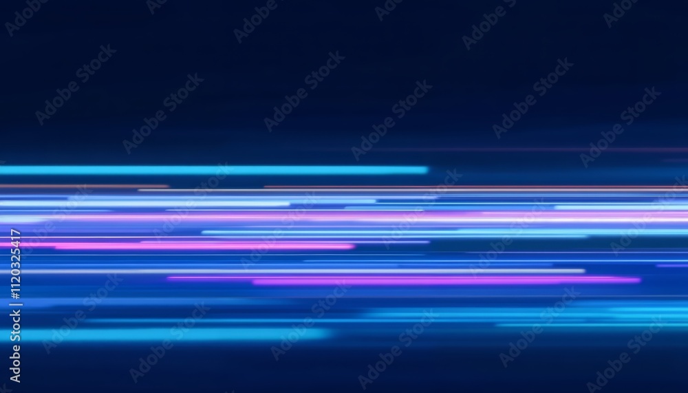 Poster dynamic light trails over dark background abstract motion visual art futuristic close-up energy