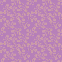 Seamless vintage pattern abstract. wonderful pink flowers, golden leaves on a dark blue background. vector texture . trend print for textiles