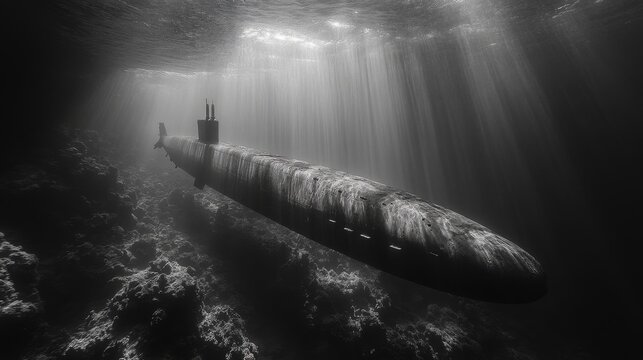 Submarino en operaci&oacute;n militar.