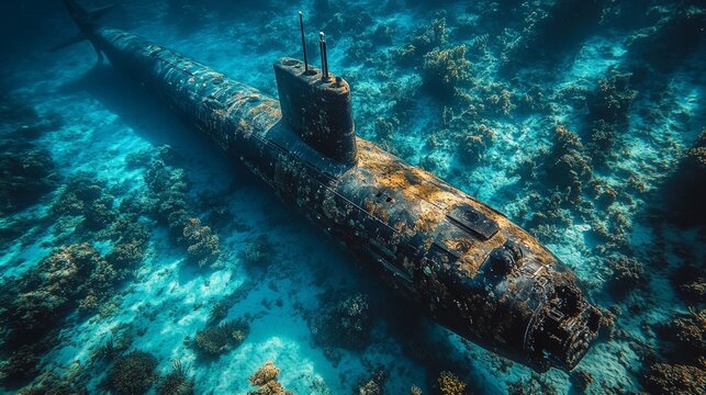 Submarino en operaci&oacute;n militar.