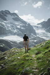 tourists in the mountains