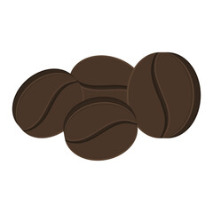 Simple Coffee Bean Vector. Aromatherapy Coffee Bean Element. Fresh Coffee Bean Design.