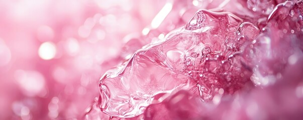 Pink Glass Background, Generative AI