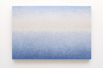 Fototapeta premium abstract canvas featuring a minimalist blue gradient design with soft speckles transitioning from light cream to deep blue tones 