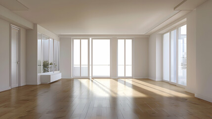 Obraz premium Modern style conceptual interior design 3d illustration