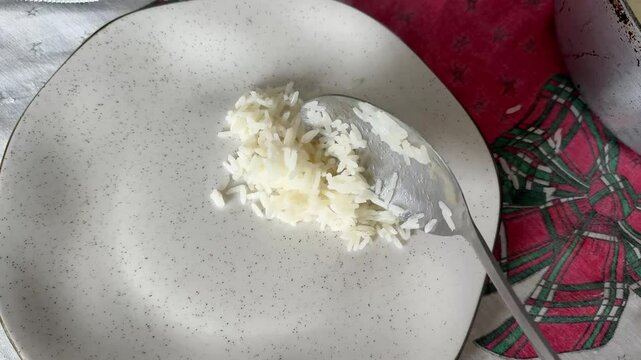 prato com arroz e feij&atilde;o 
