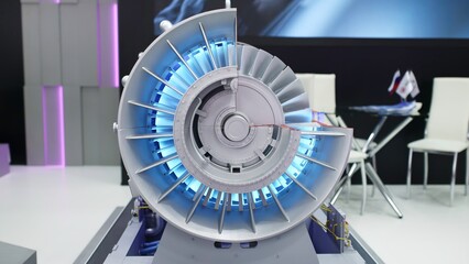 This is a groundbreaking Futuristic Turbo Engine Model featuring stunning LED Highlights. Media