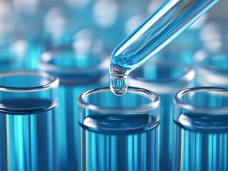 Droplet Falling into Test Tube