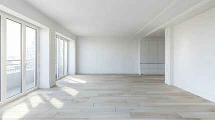 Modern style conceptual interior design 3d illustration