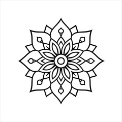Luxury Mandala Pattern Turkish and Indian Motifs Vector