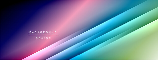 Dynamic shadow lines with gradient colors geometric background