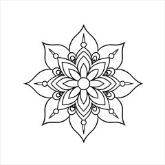 Mehndi Flower Tattoo Designs Ornamental Henna Vector Patterns