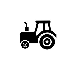 Simple Vector Icon of a tractors &ndash; Logo Design Illustration