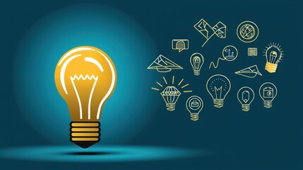 Brilliant Ideas: Innovation and Creativity Concept