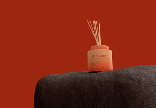 3d Diffuser Bottle Mockup