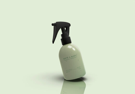 3d Home Spray Air Freshener Mockup