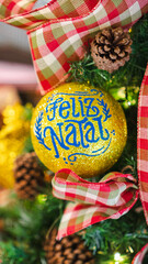 Naklejka premium Christmas tree decoration