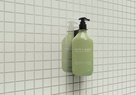 3d Liquid Soap Pump Bottle Mockup