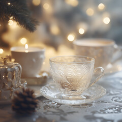 Frosted glass and Christmas morning