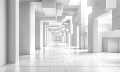 Obraz premium Neon Scene Abstract Background, Generative AI