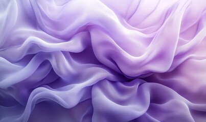 Fototapeta premium Purple Silk Waves Background, Generative AI