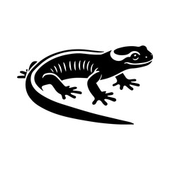 Naklejka premium Simple Vector Icon of a Venezuelan Salamander – Logo Design Illustration