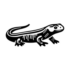 Fototapeta premium Simple Vector Icon of a Venezuelan Salamander – Logo Design Illustration