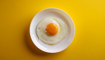 egg on a plate