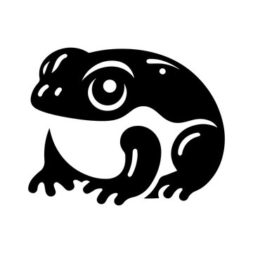 Simple Vector Icon of a sapito meniro &ndash; Logo Design Illustration