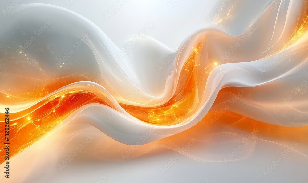 Poster 3d abstract simple background, generative ai
