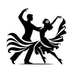Fototapeta premium Simple Vector Icon of an aula dance – Logo Design Illustration
