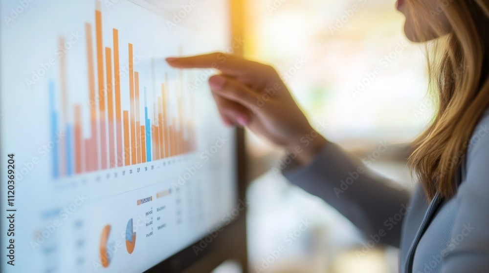 Poster business analysis insights office environment digital data visualization professional setting analyt
