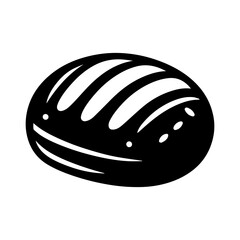 Simple Vector Icon of a pan de jamon – Logo Design Illustration