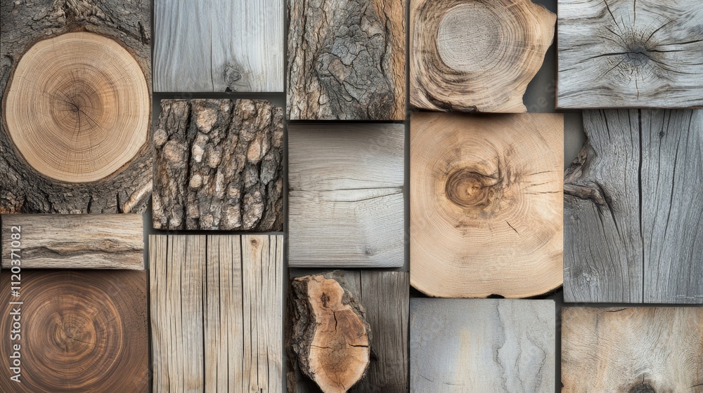 Aufkleber natural wood textures and patterns nature visual abstract rustic setting close-up aesthetic design i