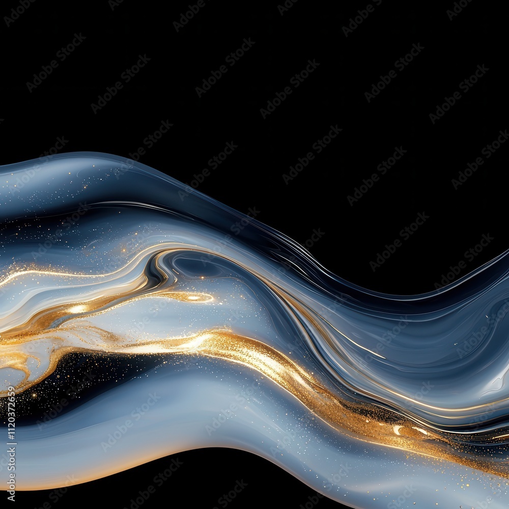 Aufkleber dynamic waves of knowledge investment abstract art digital creation studio environment close-up view