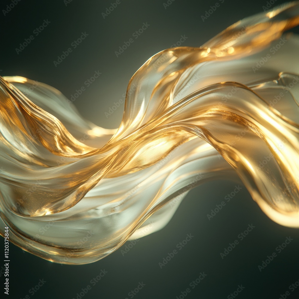 Poster dynamic flow of organic octane high-resolution textures abstract art digital environment creative vi