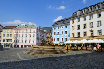 Stare miasto w Ołomuńcu, Morawy, Czechy/The old town in Olomouc, Moravia, Czechia