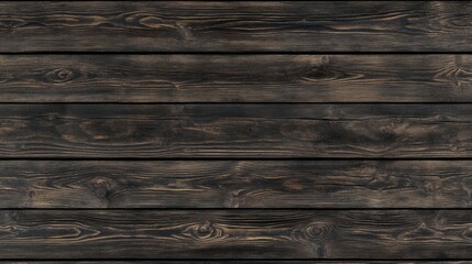 Fototapeta premium Dark wooden plank texture interior design background image rustic environment close-up view aesthetic appeal